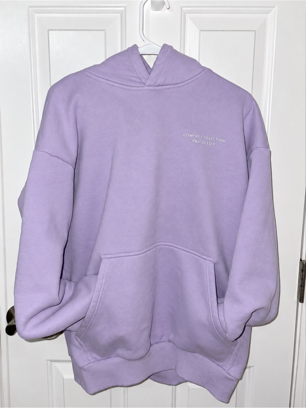 Comfrt pastel edit Crewneck Hoodie in Pastel Lilac -